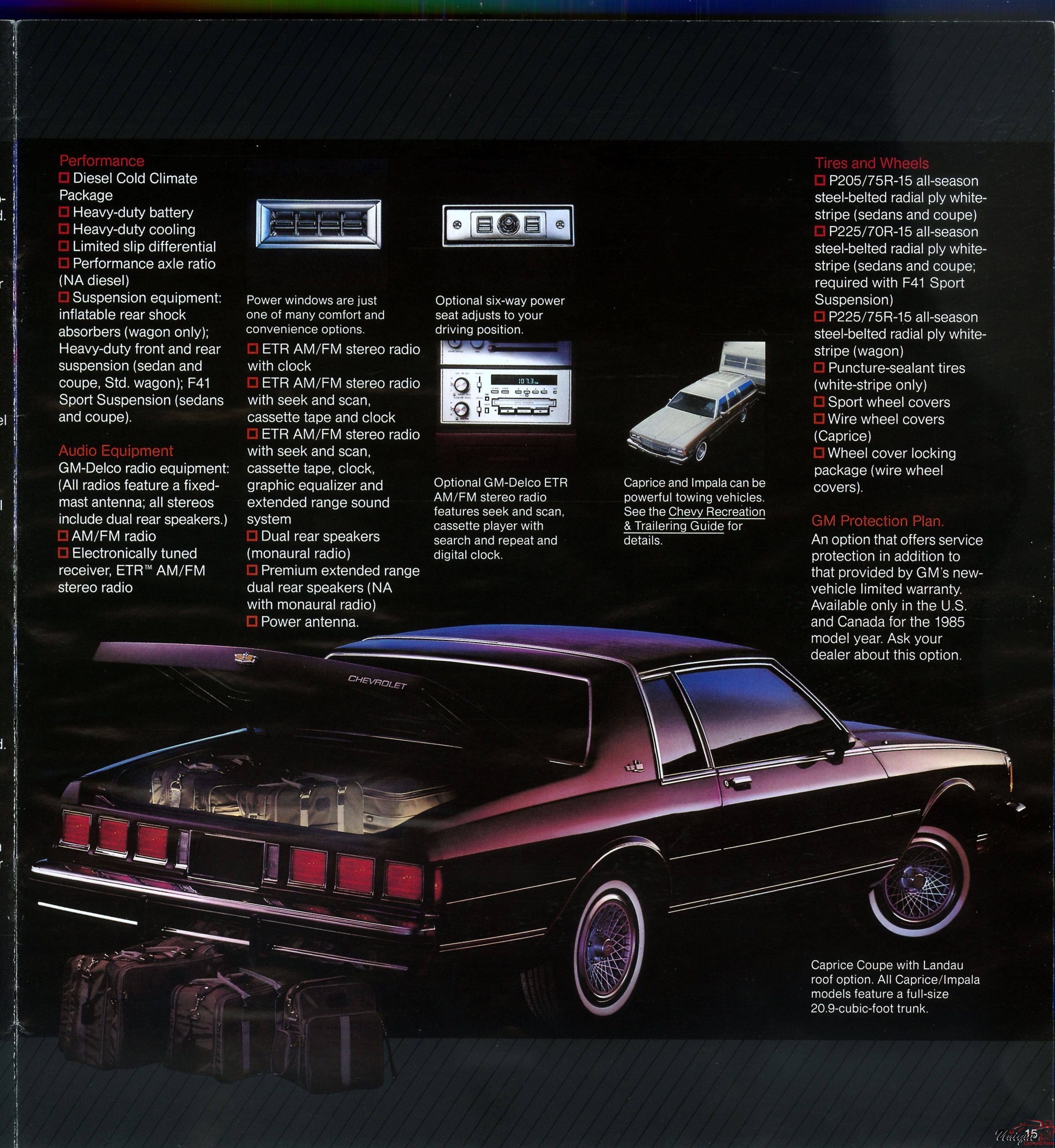 1985 Chevrolet Caprice Brochure Page 8